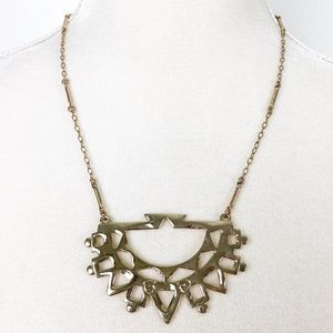 Tre Vero Tribal Gold-Toned Necklace ZC52